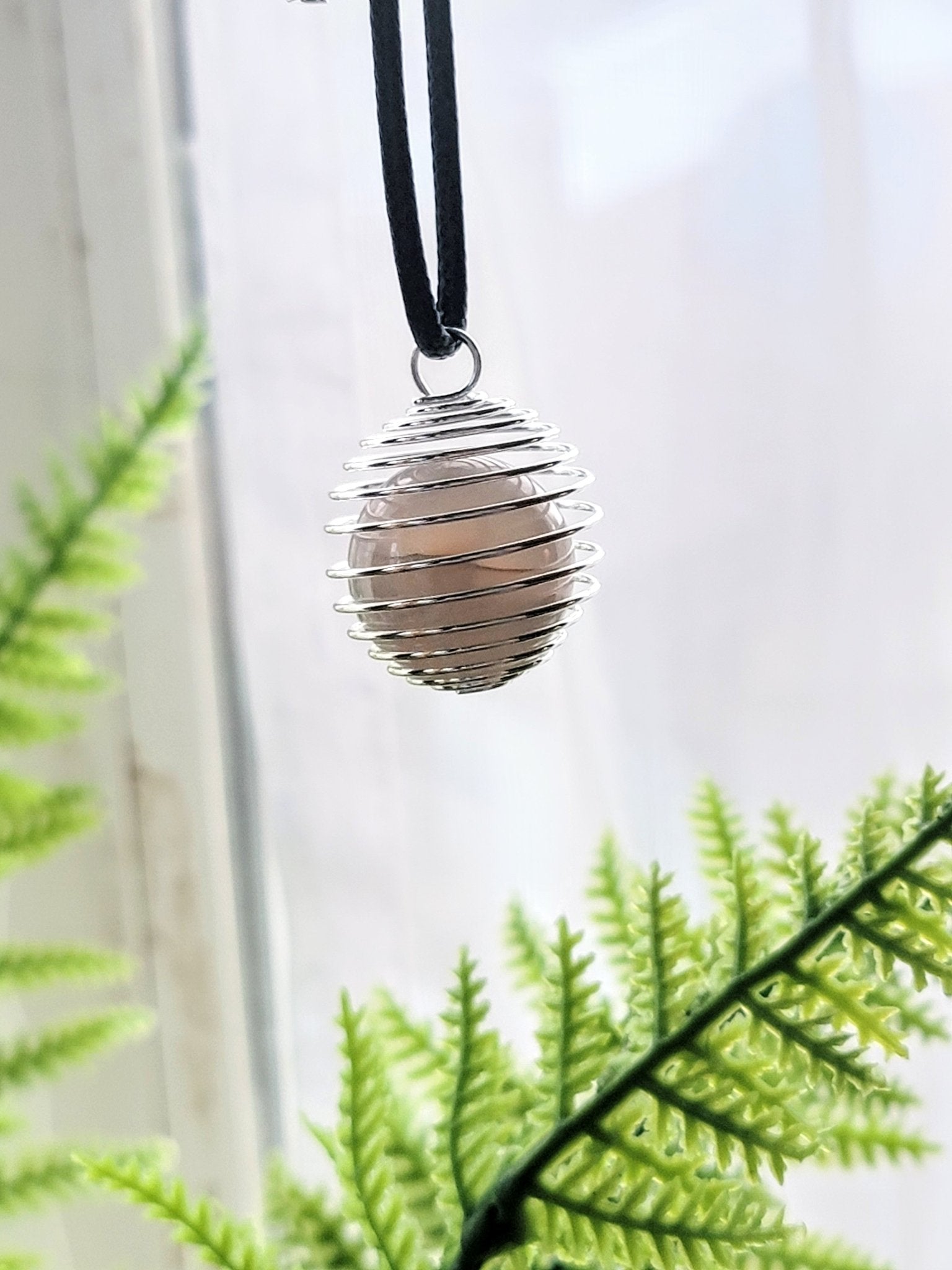 Silver Crystal Cage Necklace - Smash's Stashes