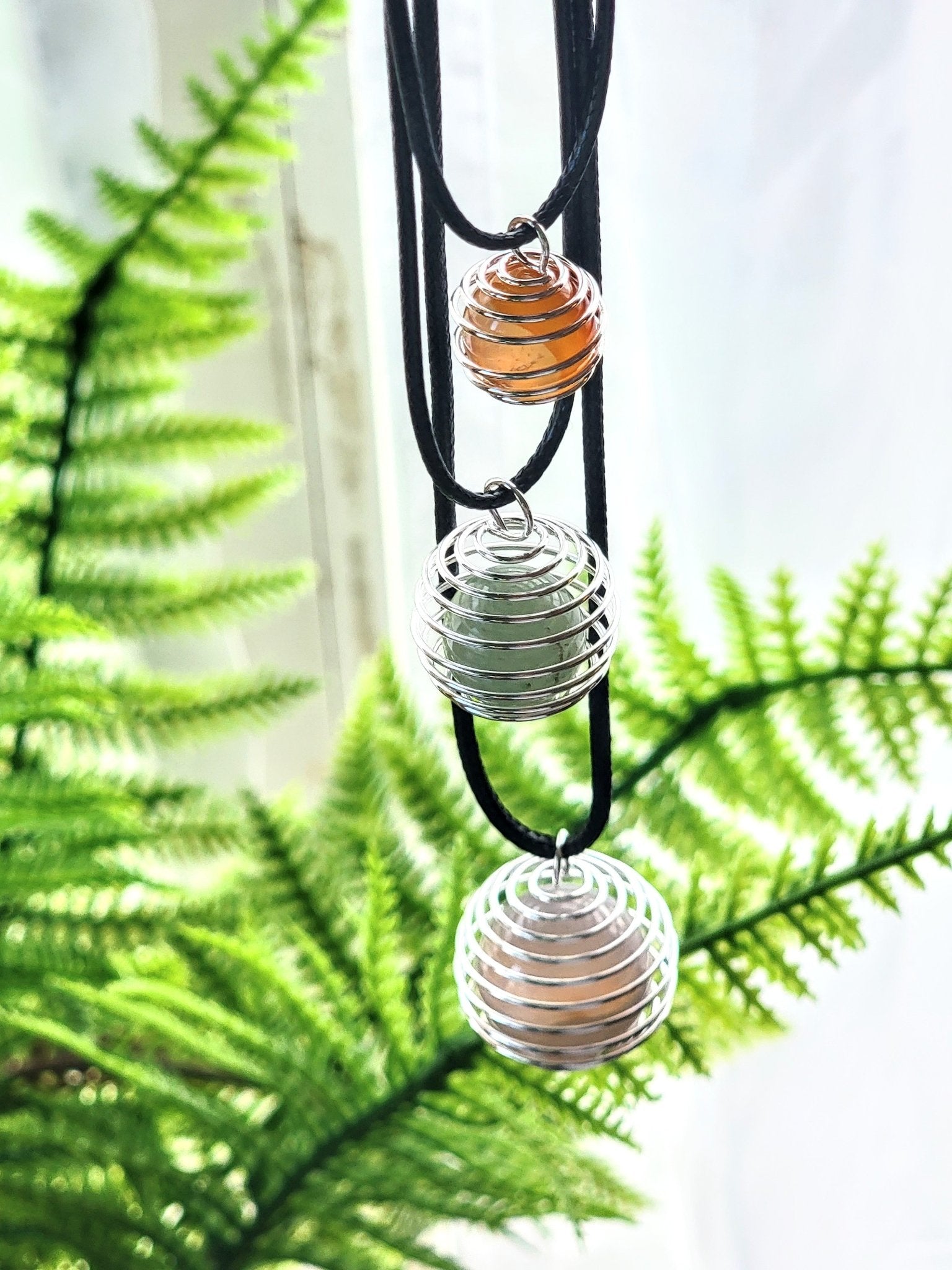 Silver Crystal Cage Necklace - Smash's Stashes