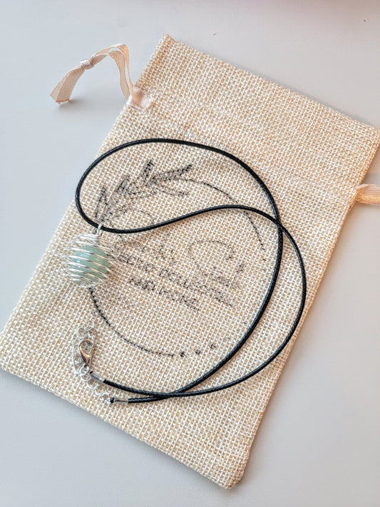 Silver Crystal Cage Necklace - Smash's Stashes