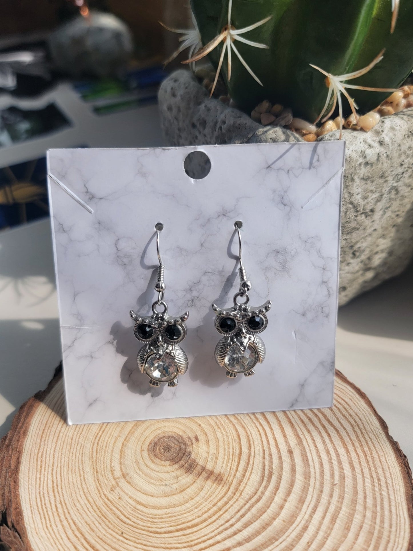 Silver Owl Dangles - Smash's Stashes