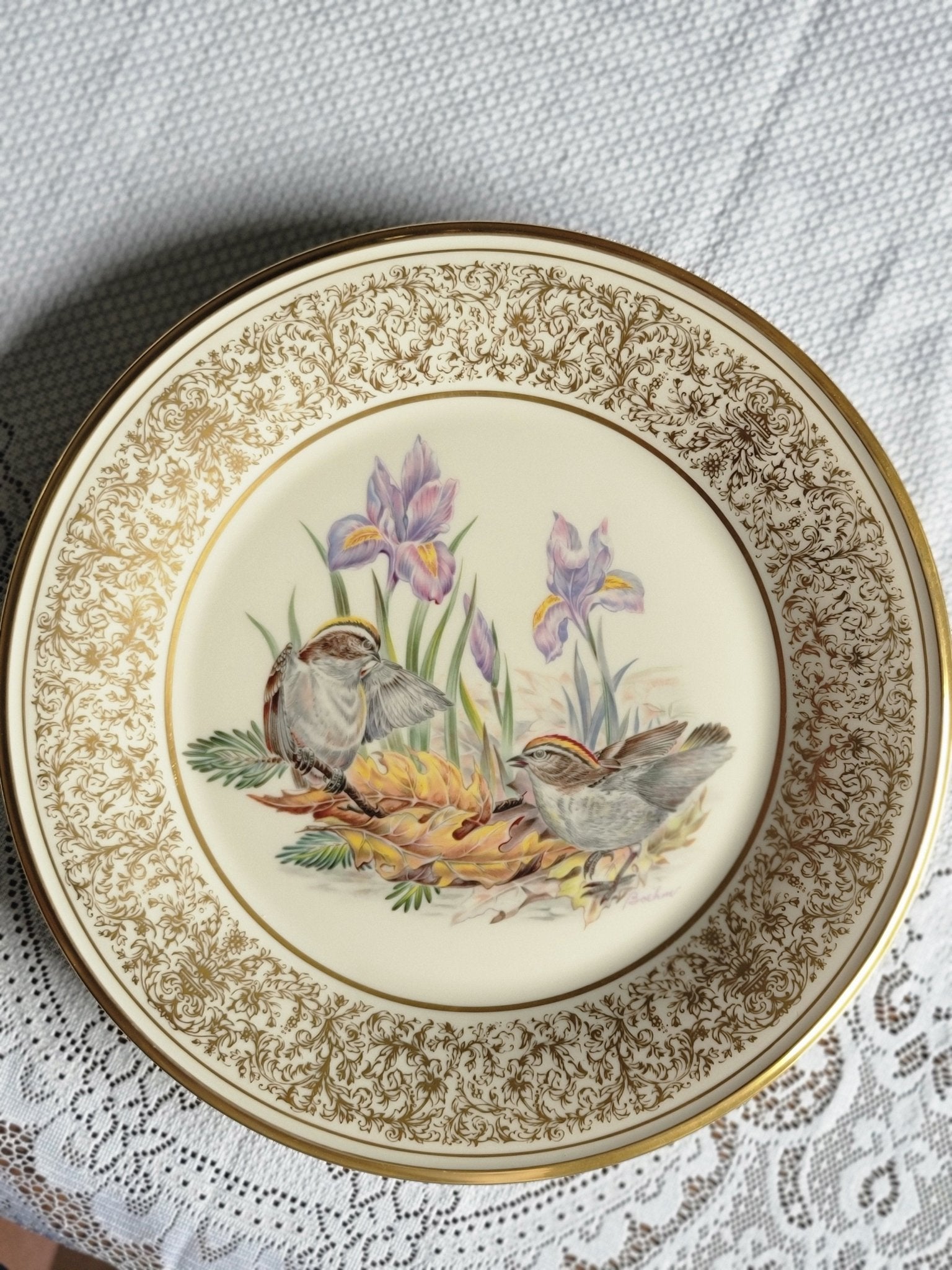 Vintage Lenox Boehm Birds Plate 1979 - Smash's Stashes