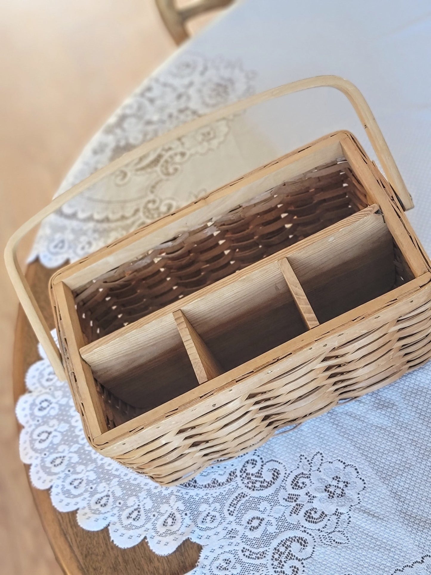Wicker Utensil Caddy - Smash's Stashes