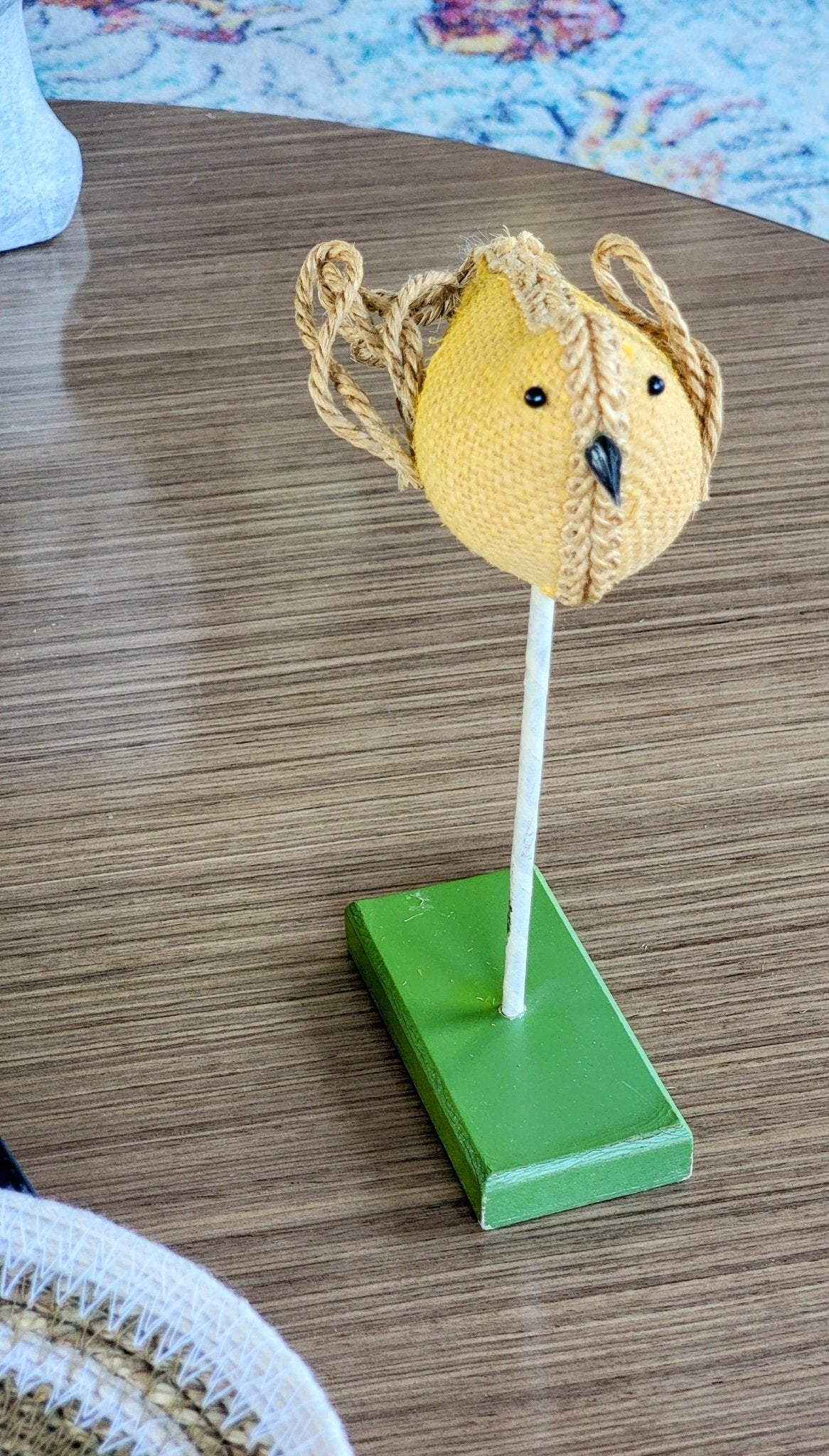 Yellow Yarn Bird - Smash's Stashes