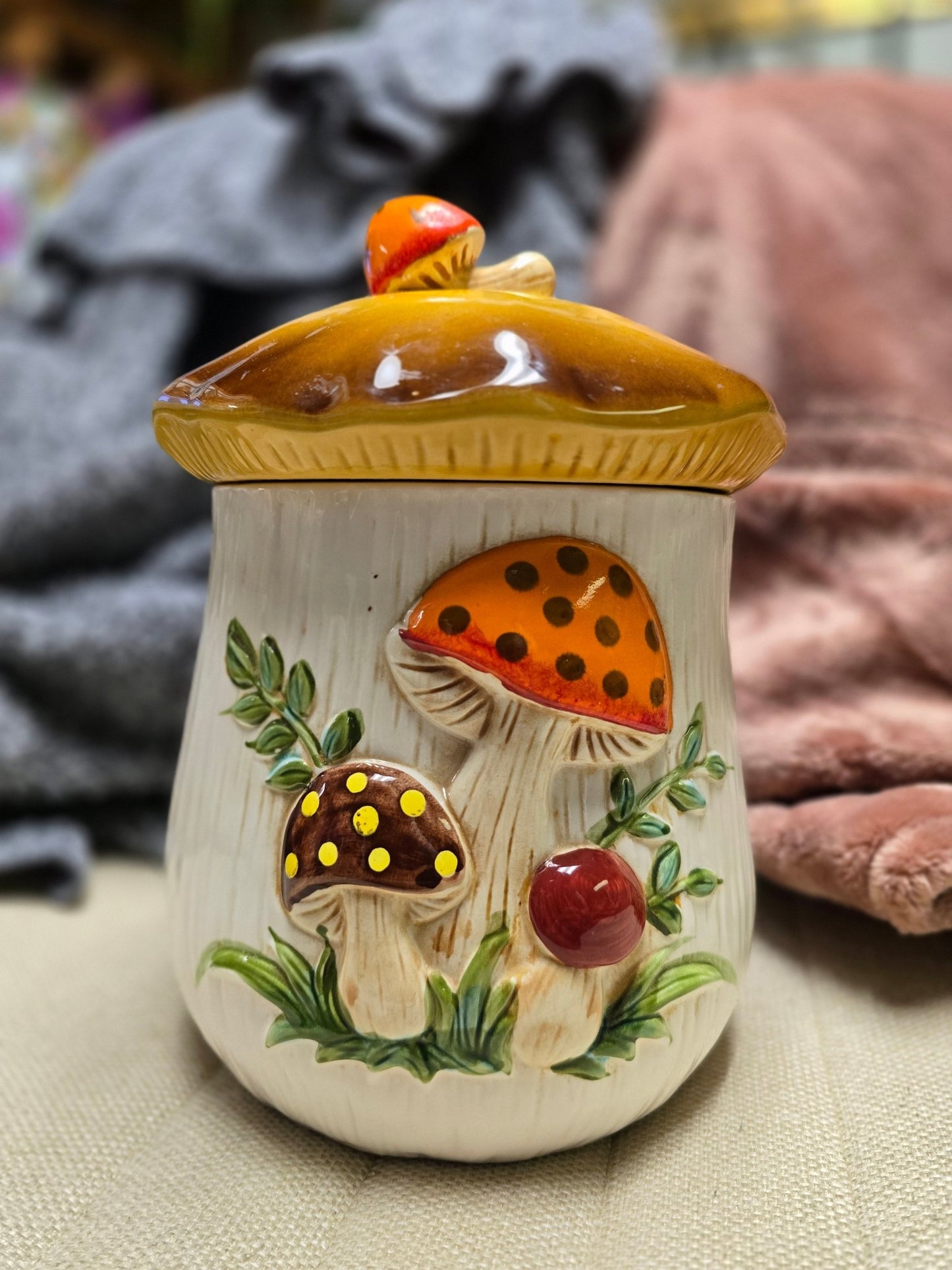 1970's MCM Mushroom Cookie Jar - Smash's Stashes