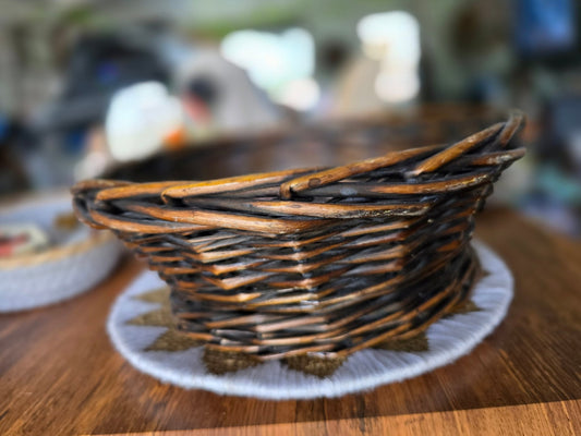 Brown Wicker Basket - Smash's Stashes