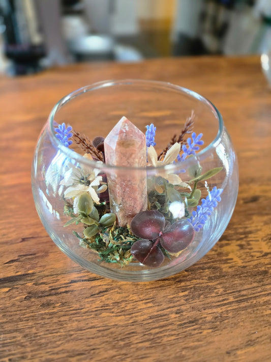 Flower Agate Sphere