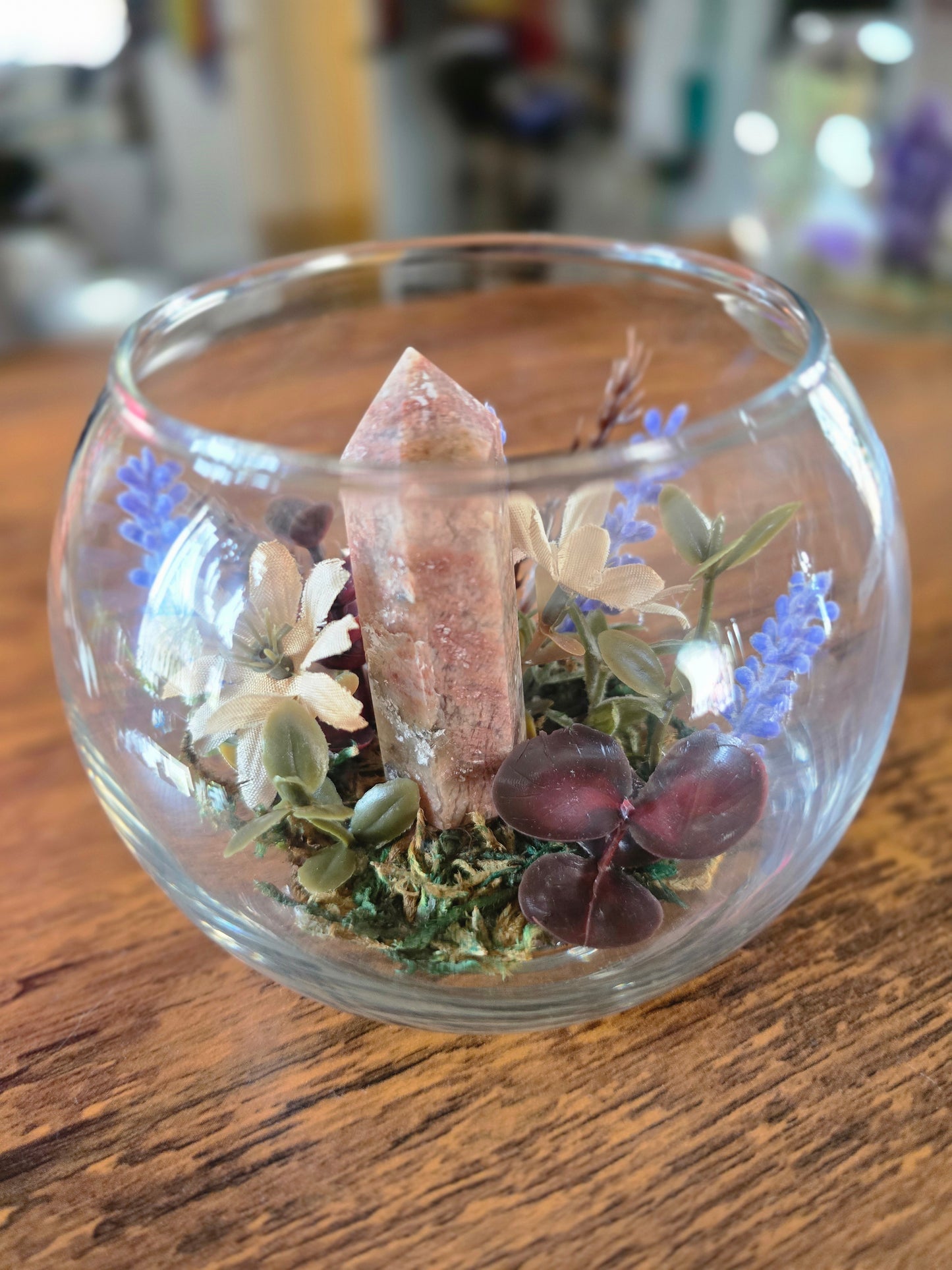 Flower Agate Sphere