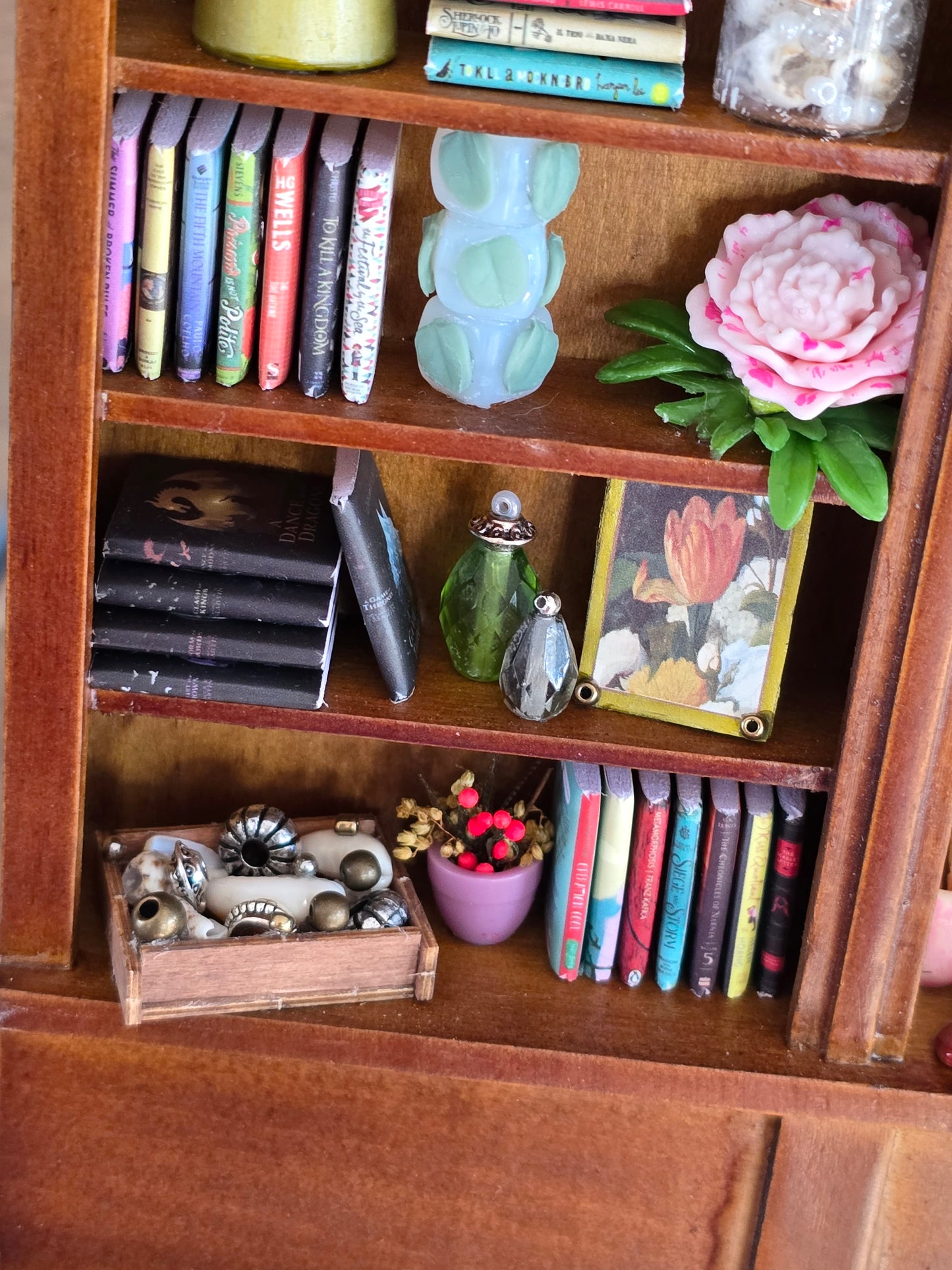 Miniature Built-In Bookcase