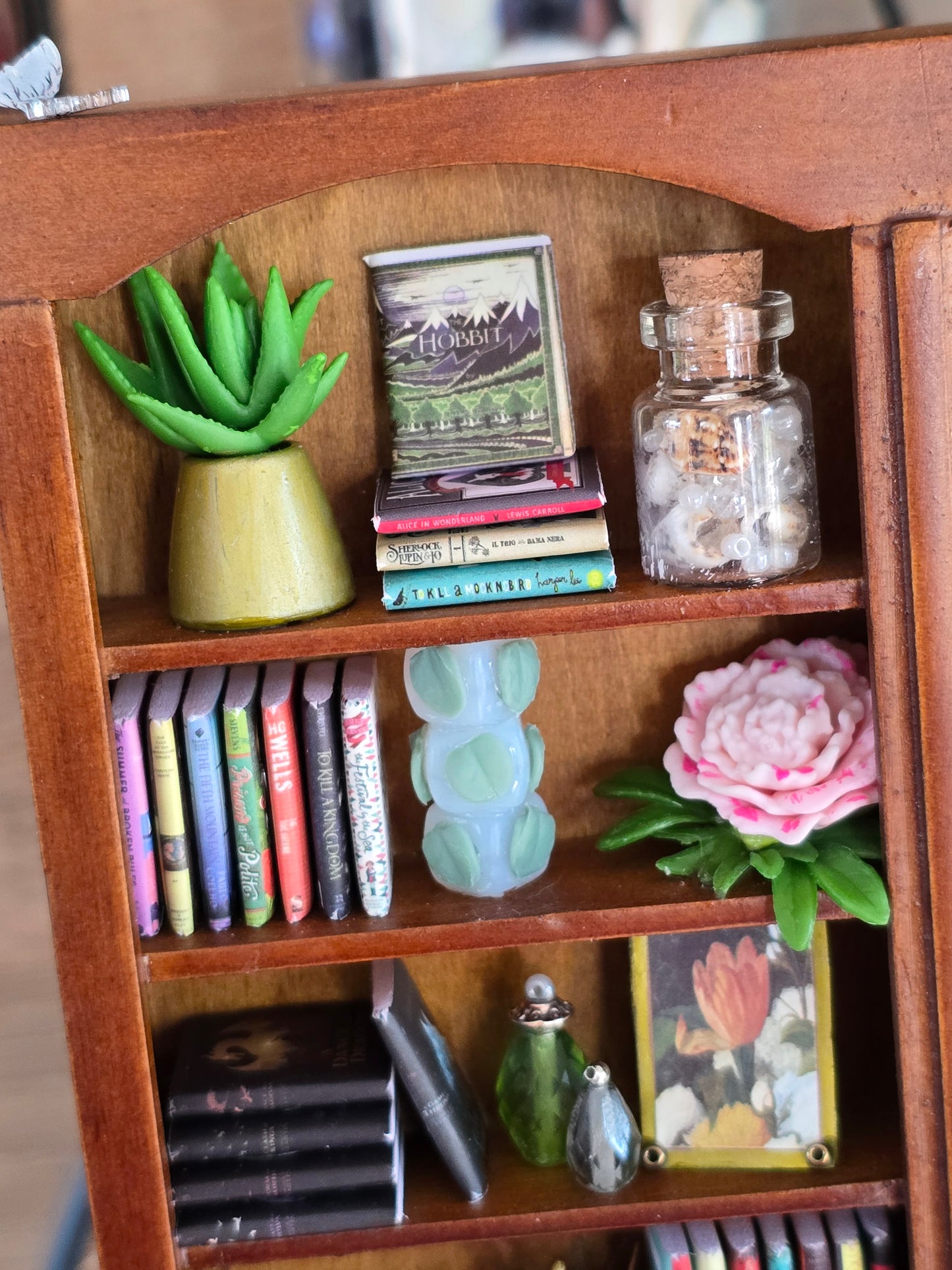 Miniature Built-In Bookcase