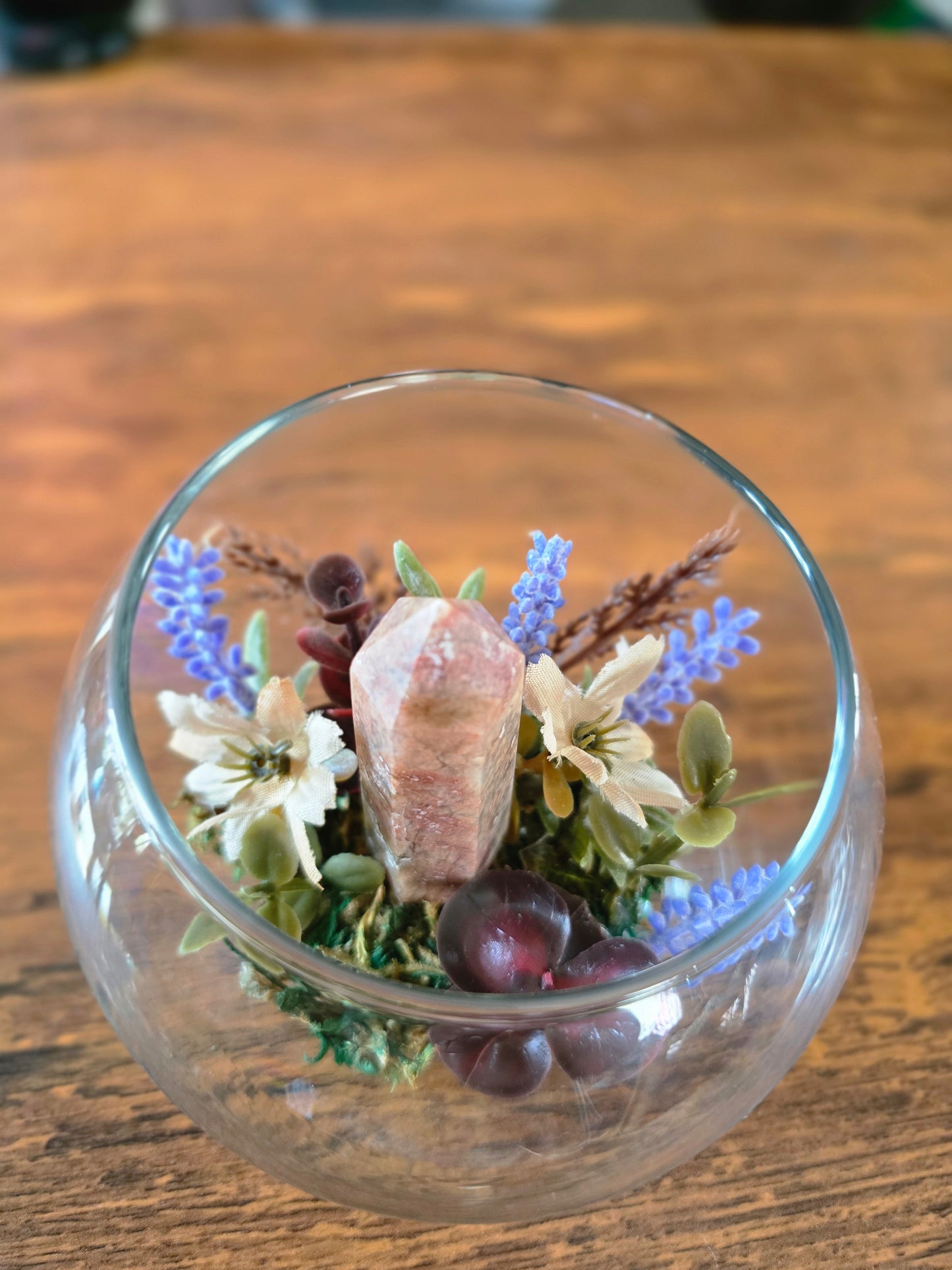 Flower Agate Sphere