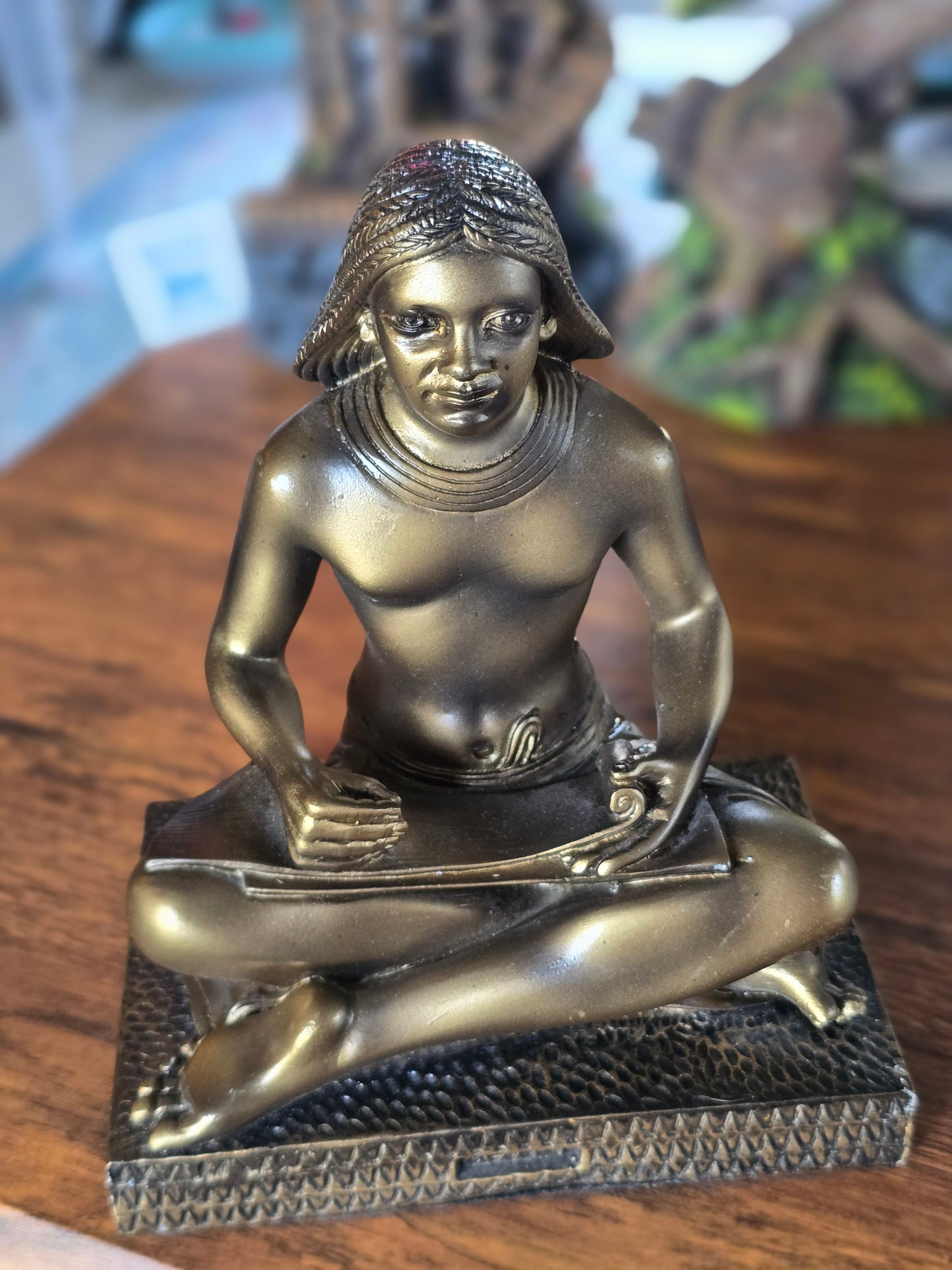 Bronze Egyptian Scribe