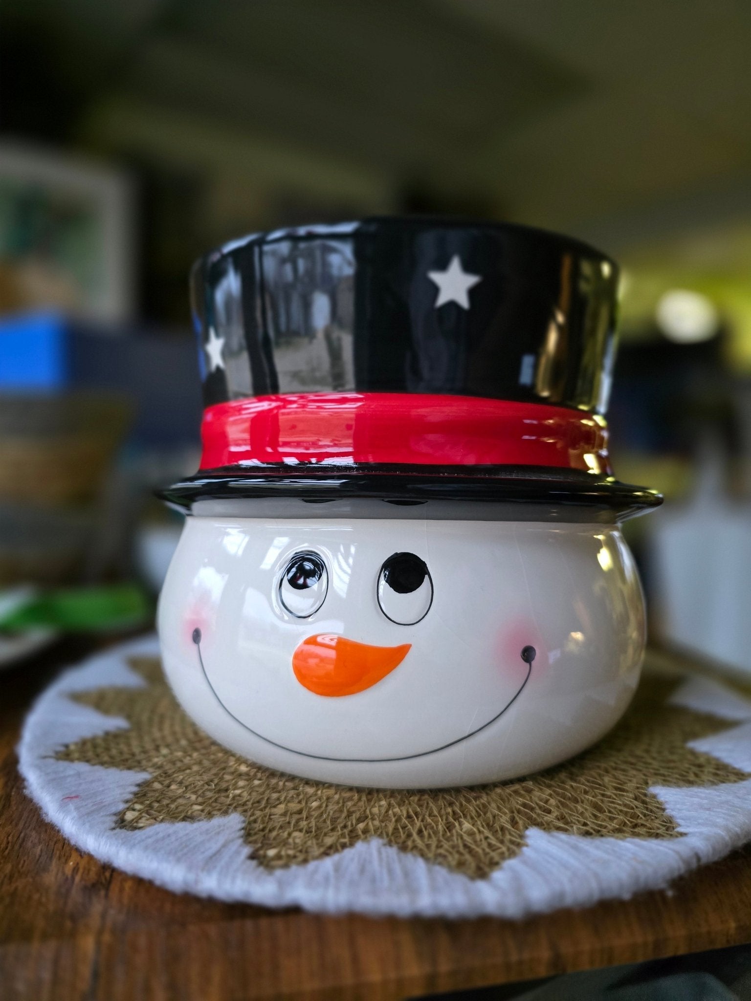 Snowman Jar/Vase - Smash's Stashes