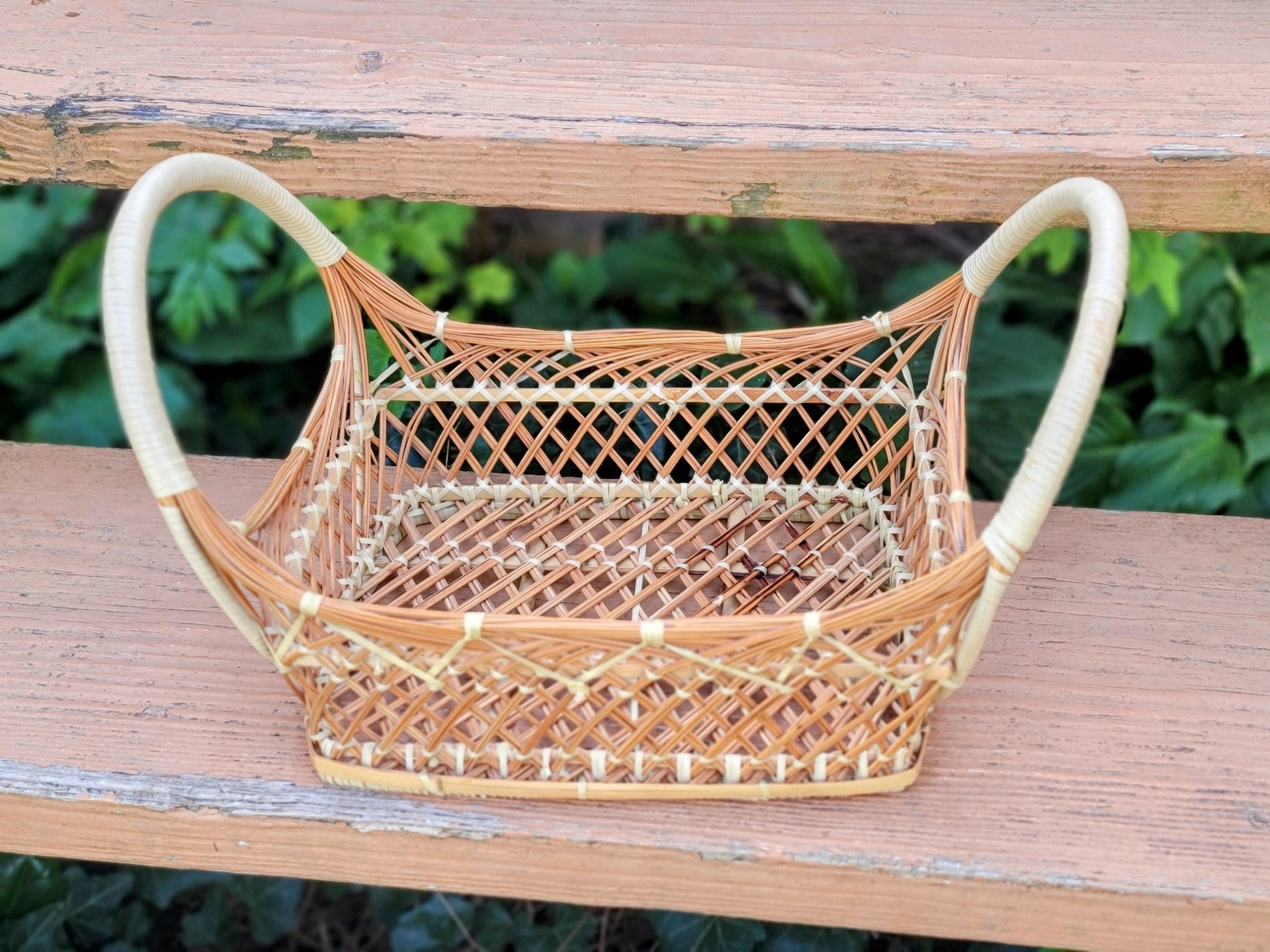 Vintage Square Basket - Smash's Stashes