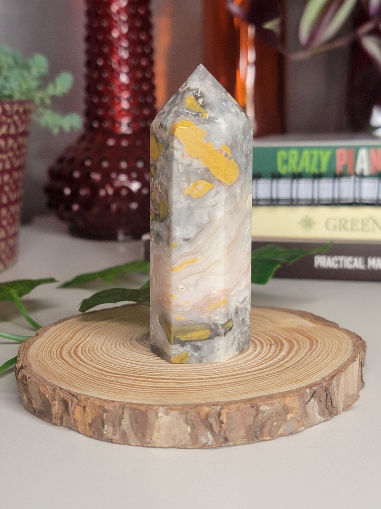 3" Crazy Agate Tower - Smash's Stashes