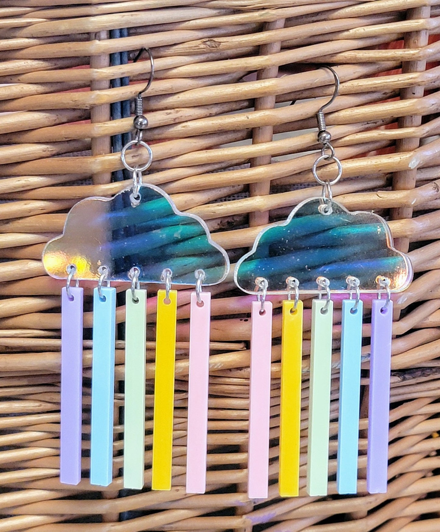 Acrylic Rainbow dangles - Smash's Stashes