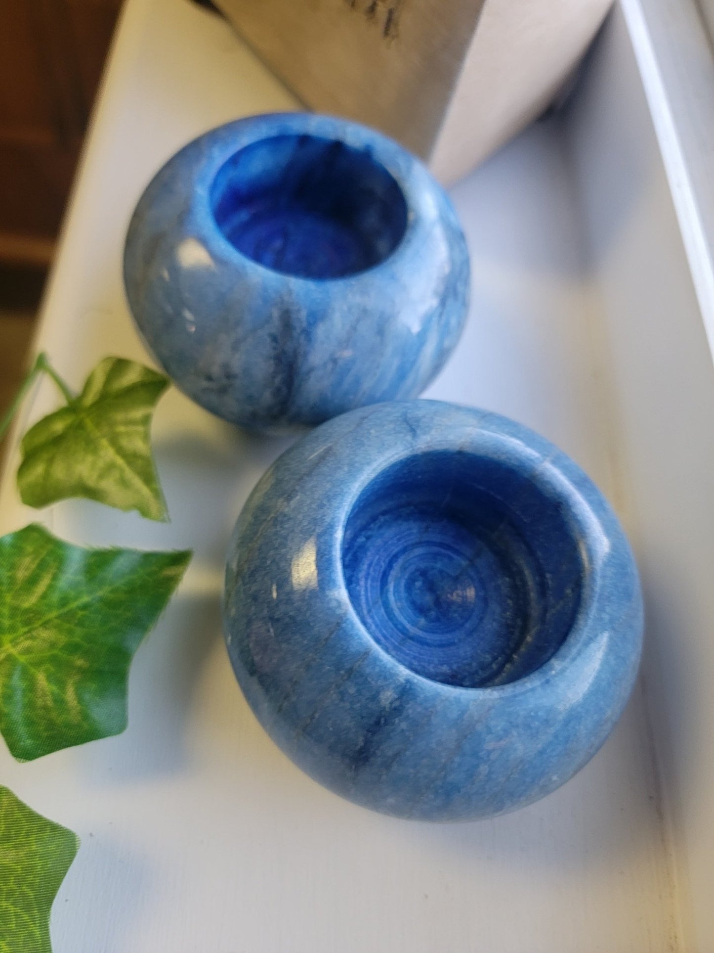 Blue Ceramic Tealights - Smash's Stashes