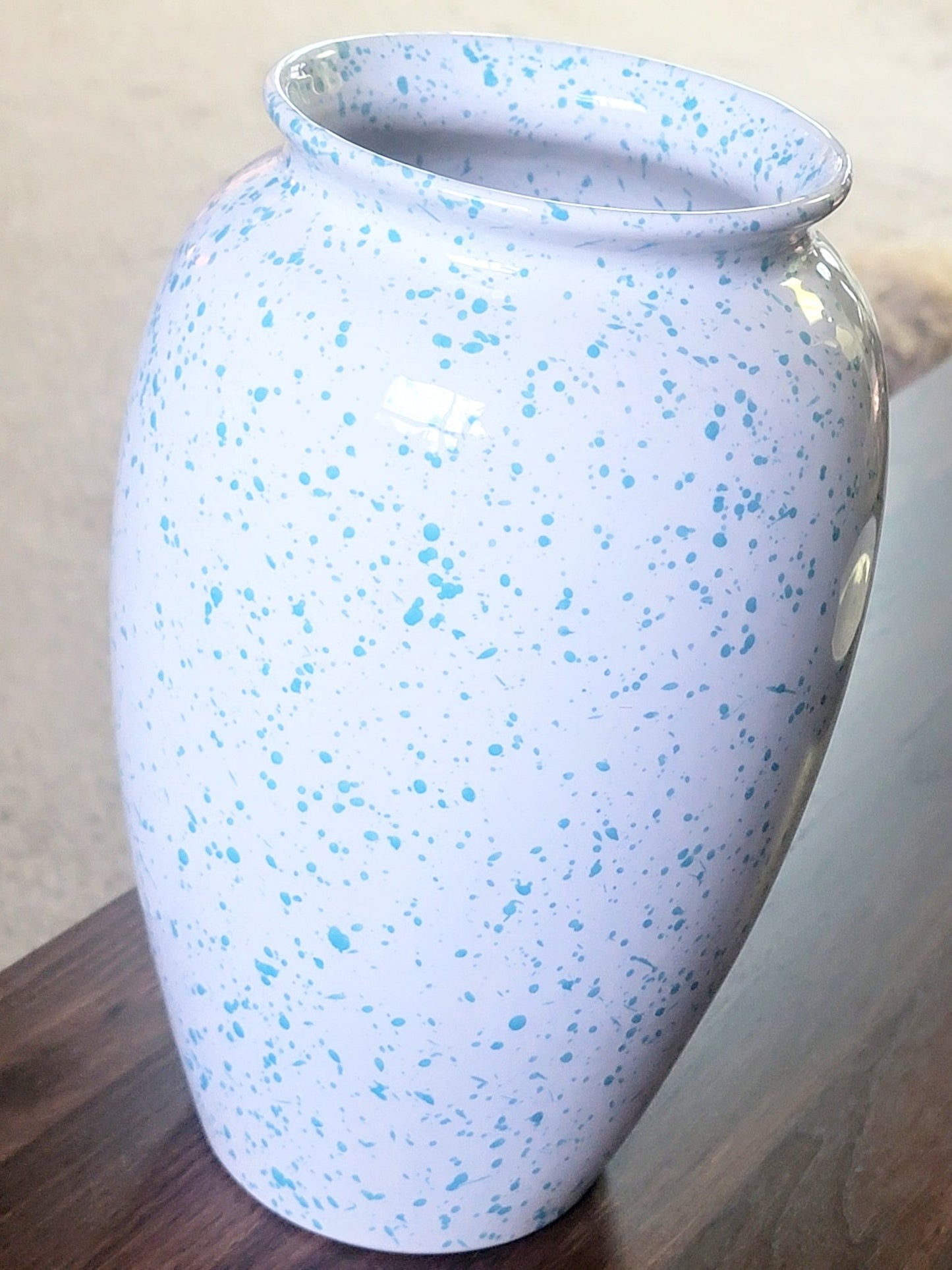 Blue Splatter Vase - Smash's Stashes