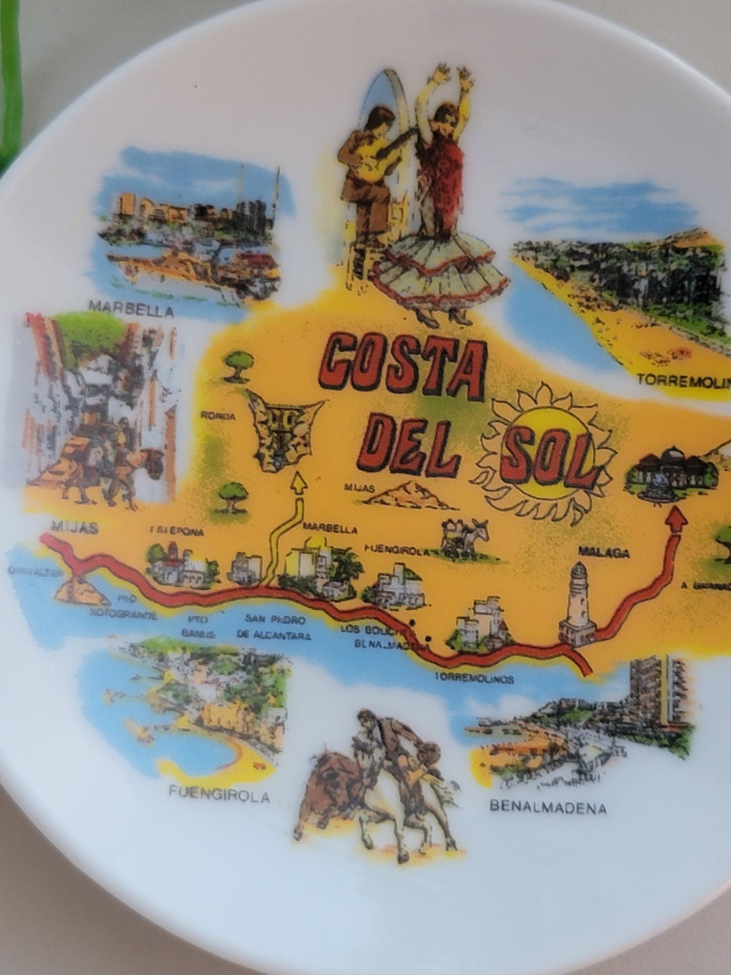 Costa Del Sol Map Plate - Smash's Stashes