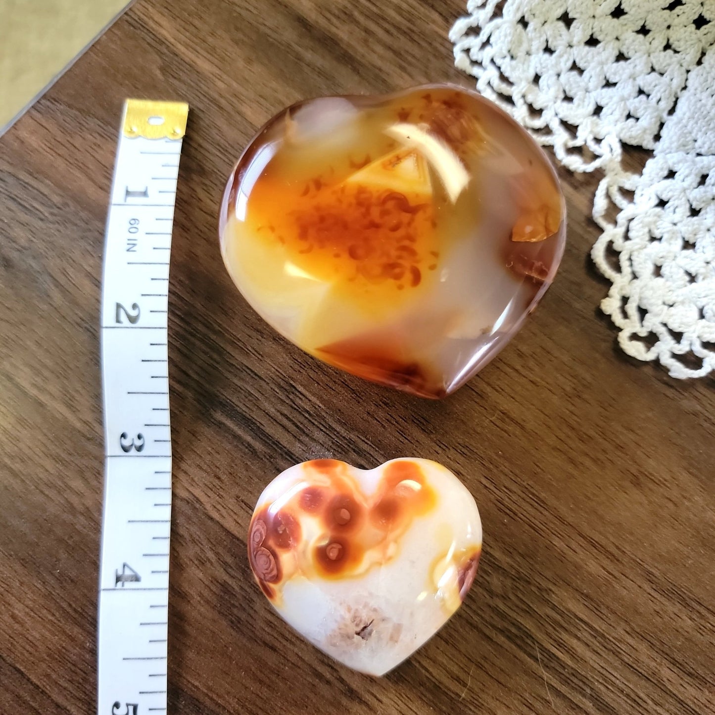 Druzy White Carnelian Heart - Smash's Stashes