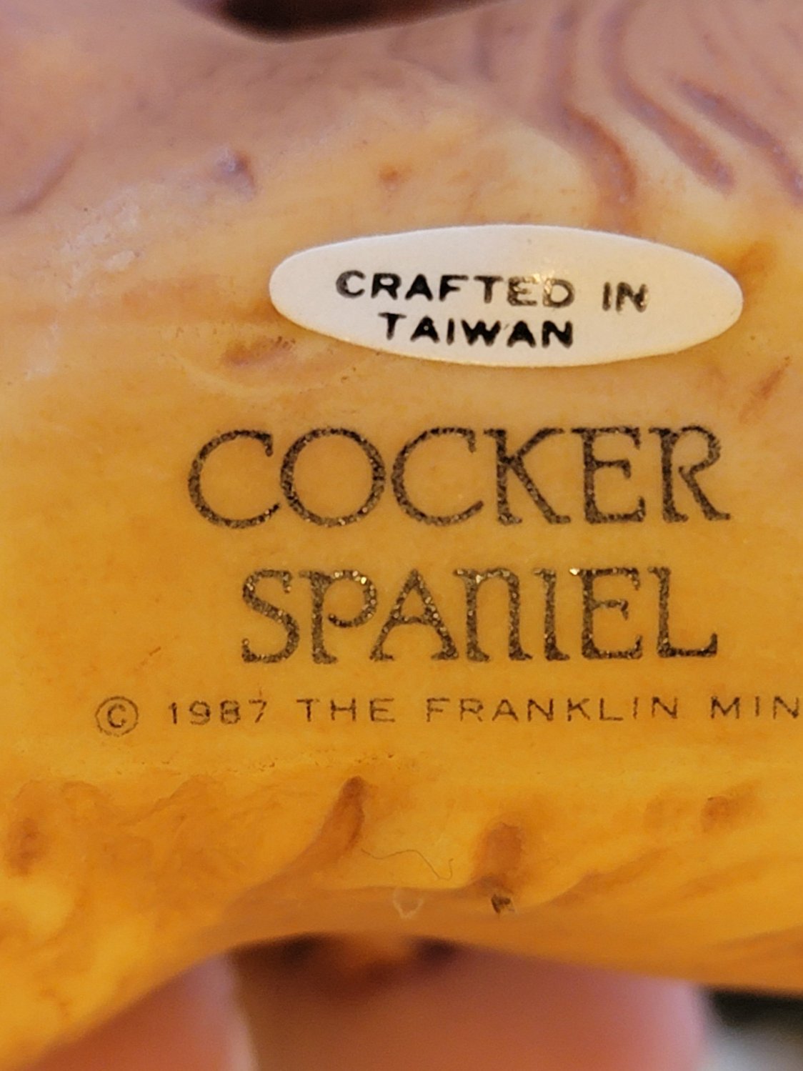 Franklin Mint 1987 Cocker Spaniel - Smash's Stashes