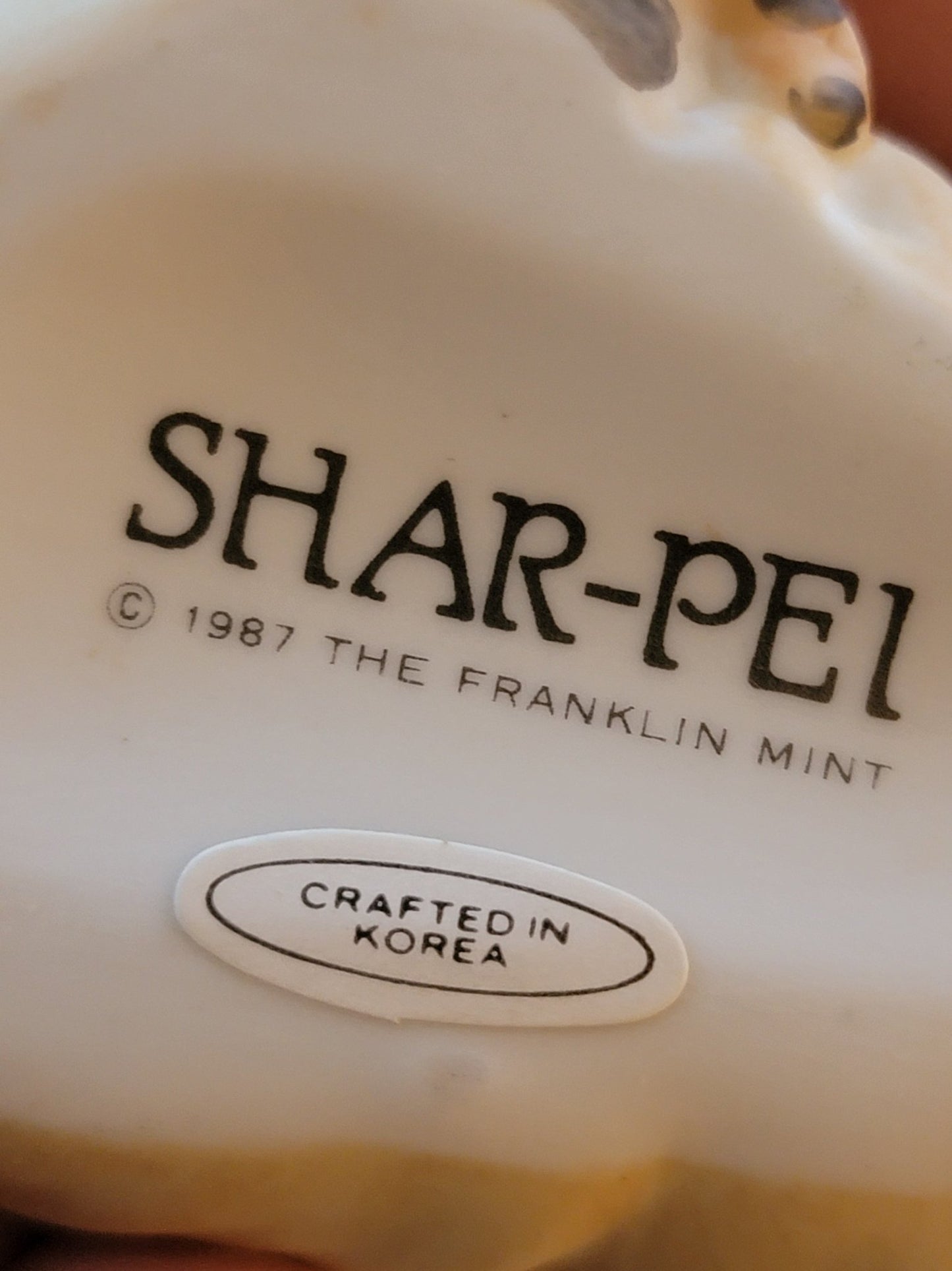Franklin Mint 1987 Shar-pei - Smash's Stashes