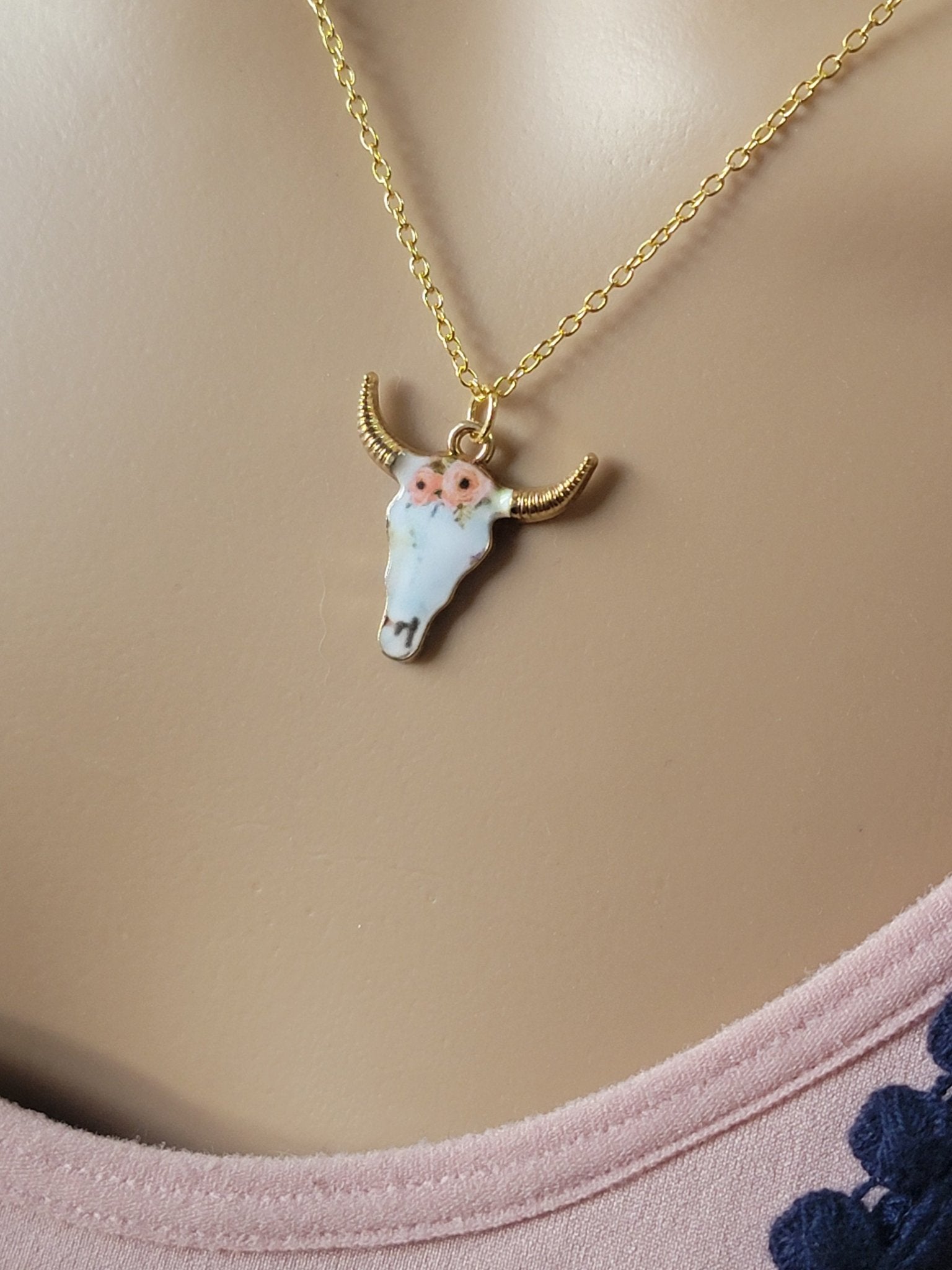 Golden Cow Necklace - Smash's Stashes