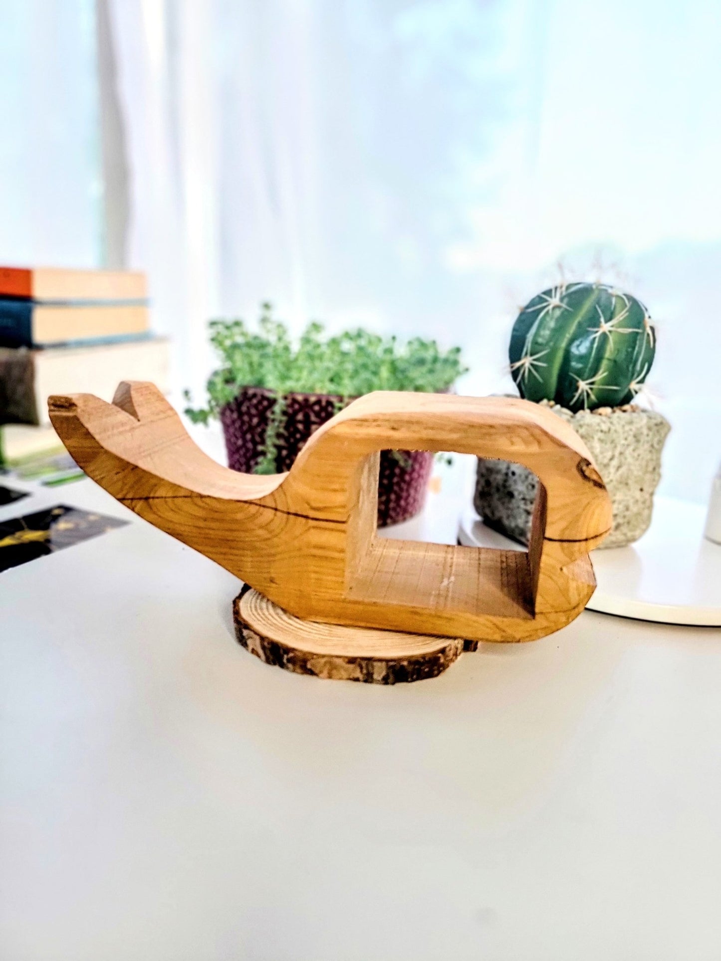Handcarved Wooden Whale - Smash's Stashes