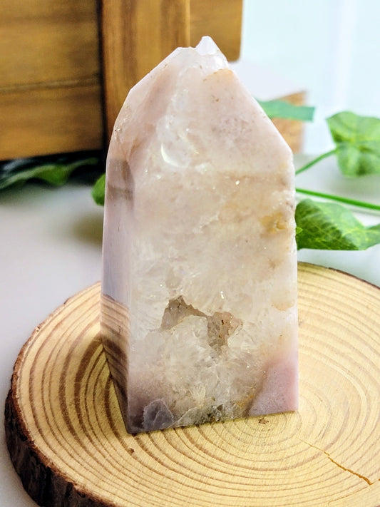 Raw Druzy Agate Tower - Smash's Stashes