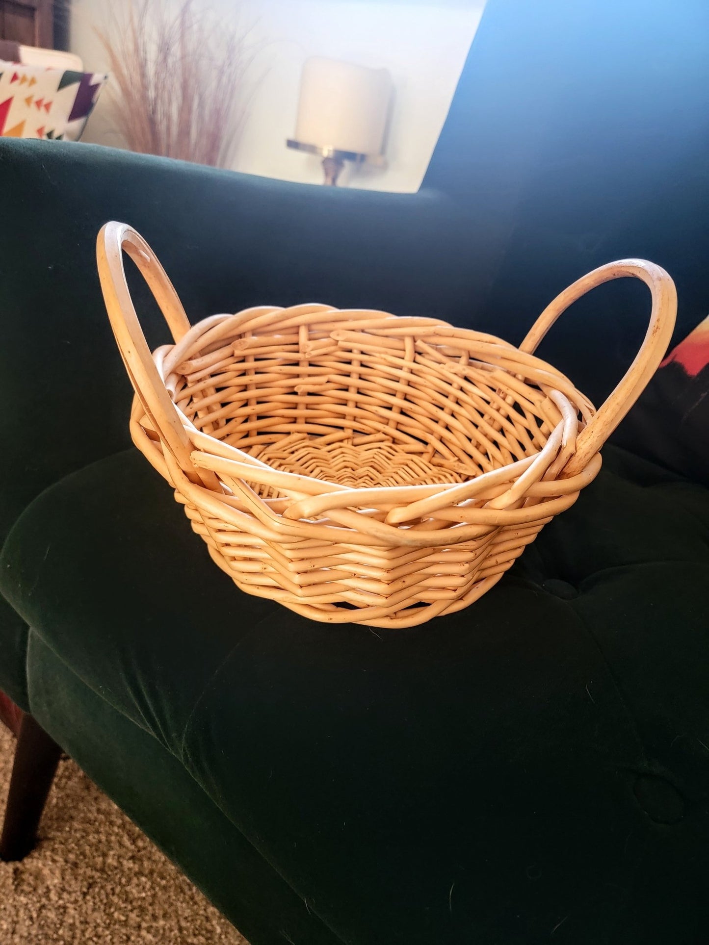 Round Wicker Basket - Smash's Stashes