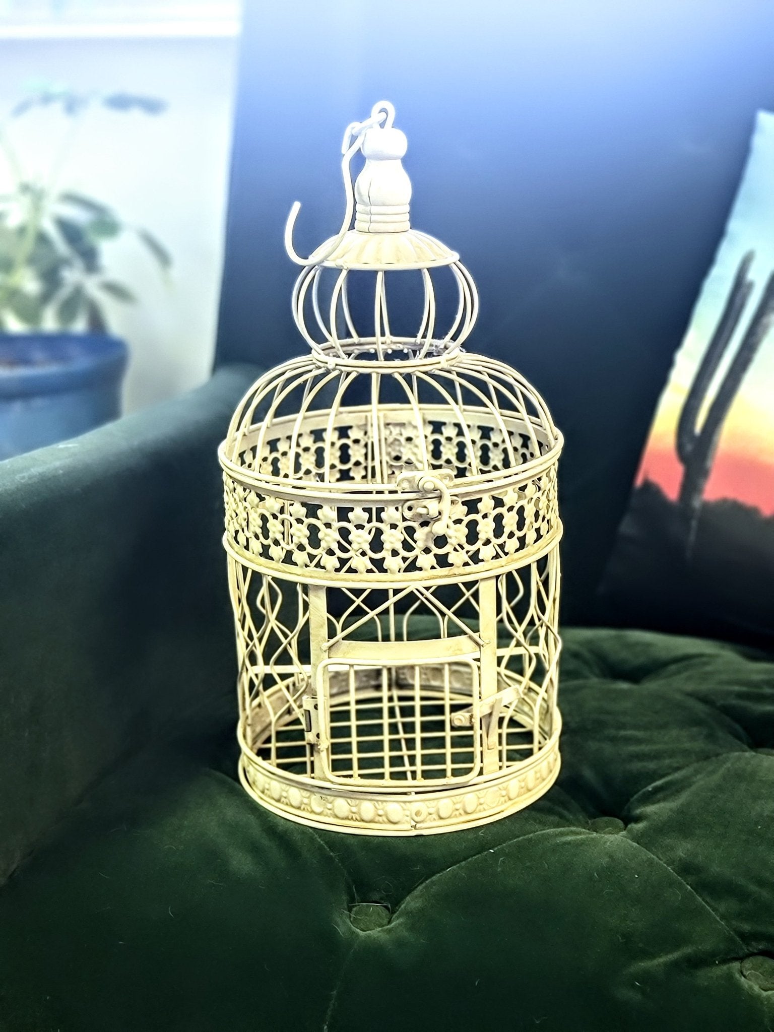 Vintage Wire Wrapped Bird Cage - Smash's Stashes