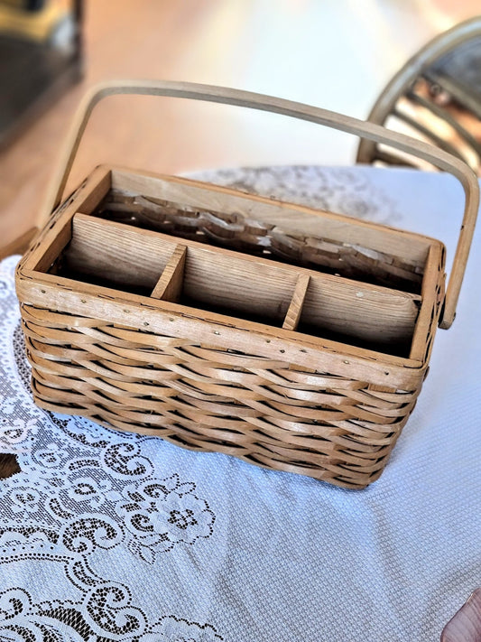 Wicker Utensil Caddy - Smash's Stashes