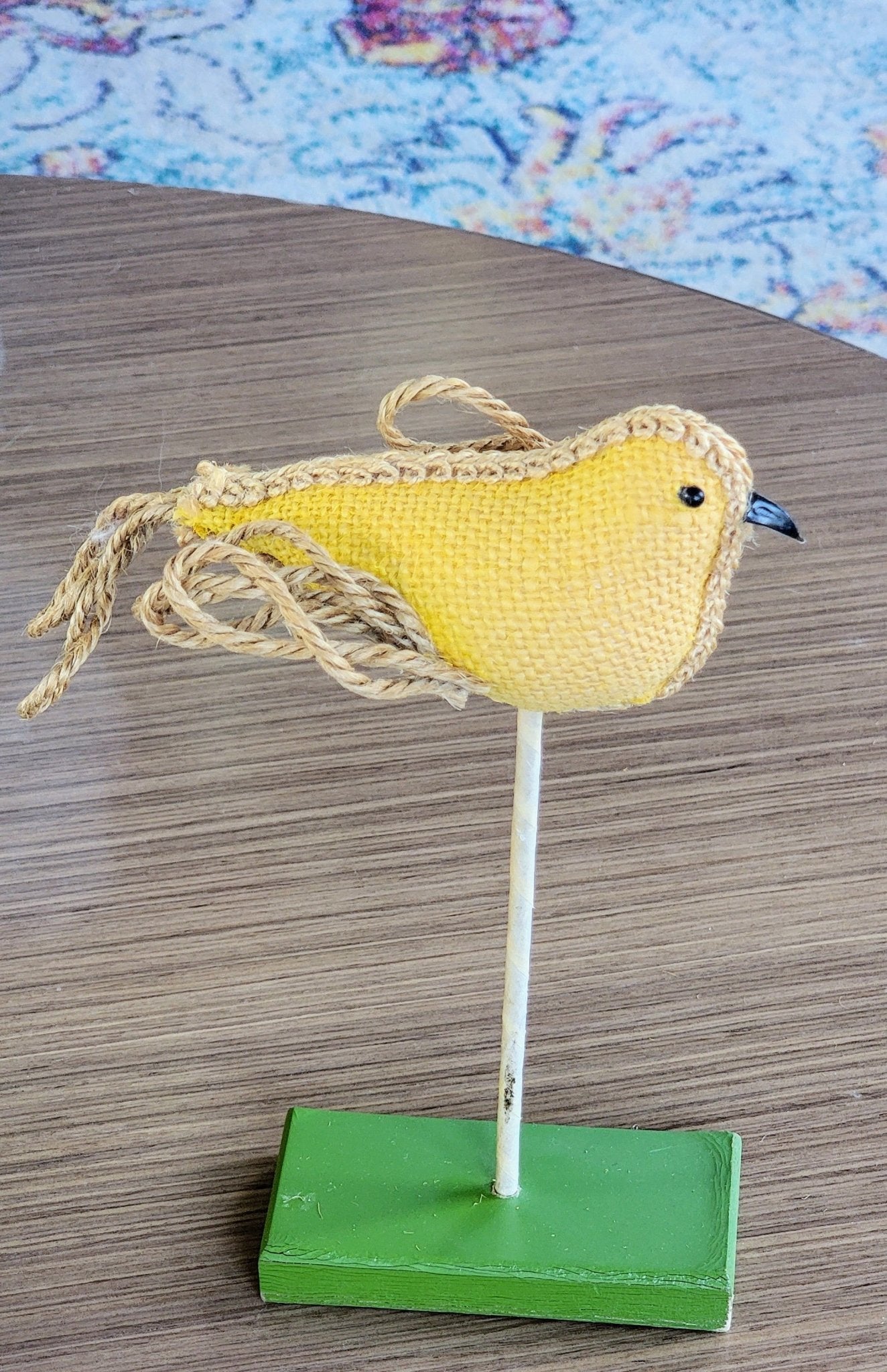 Yellow Yarn Bird - Smash's Stashes